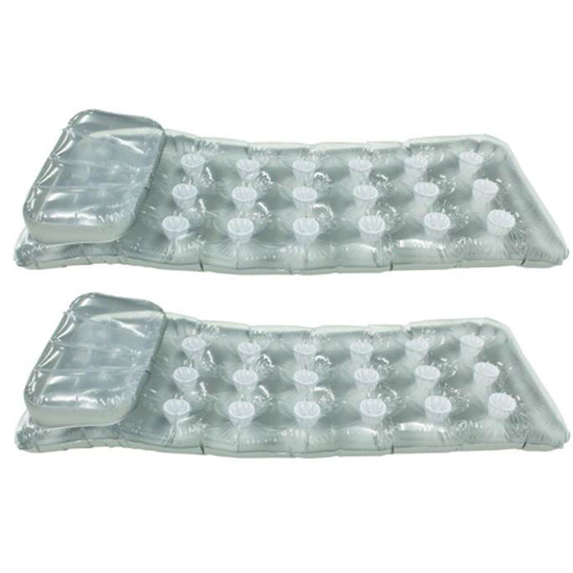 Intex 18-Pocket Mattress Suntanner Pool Lounger w/ Headrest (2 Pack) | 58894EP - VMInnovations