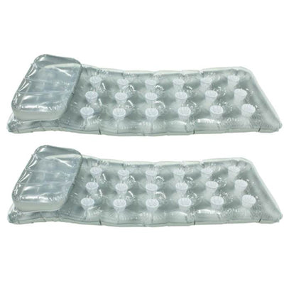 Intex 18-Pocket Mattress Suntanner Pool Lounger w/ Headrest (2 Pack) | 58894EP - VMInnovations