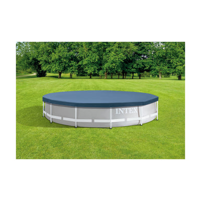 Intex 28032E 15 Foot Round Above Ground Swimming Pool Cover, (Pool Cover Only)