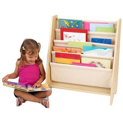 KidKraft Wood & Canvas Sling Shelf Kids Book Case Shelf - Natural | 14221