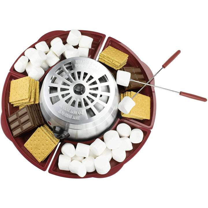 Brentwood Appliances Electric S’mores Maker with 4 Roasting Forks (Open Box)