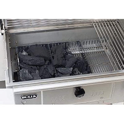 Bull Outdoor Products Open Bison Built In Stainless Steel Charcoal Grill Head