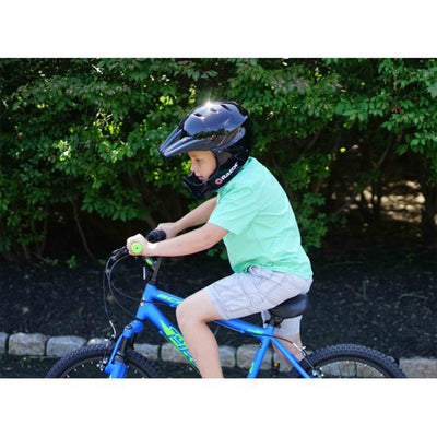 Razor Kids Youth Full Face Padded BMX Bike Bicycle Scooter Helmet, Glossy Black (For Parts)