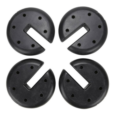 Z-Shade Durable Plastic Circular 5 Pound Canopy Tent Leg Weight Plates, Set of 4