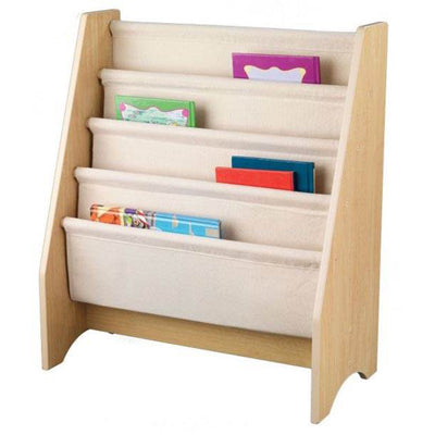KidKraft Wood & Canvas Sling Shelf Kids Book Case Shelf - Natural | 14221