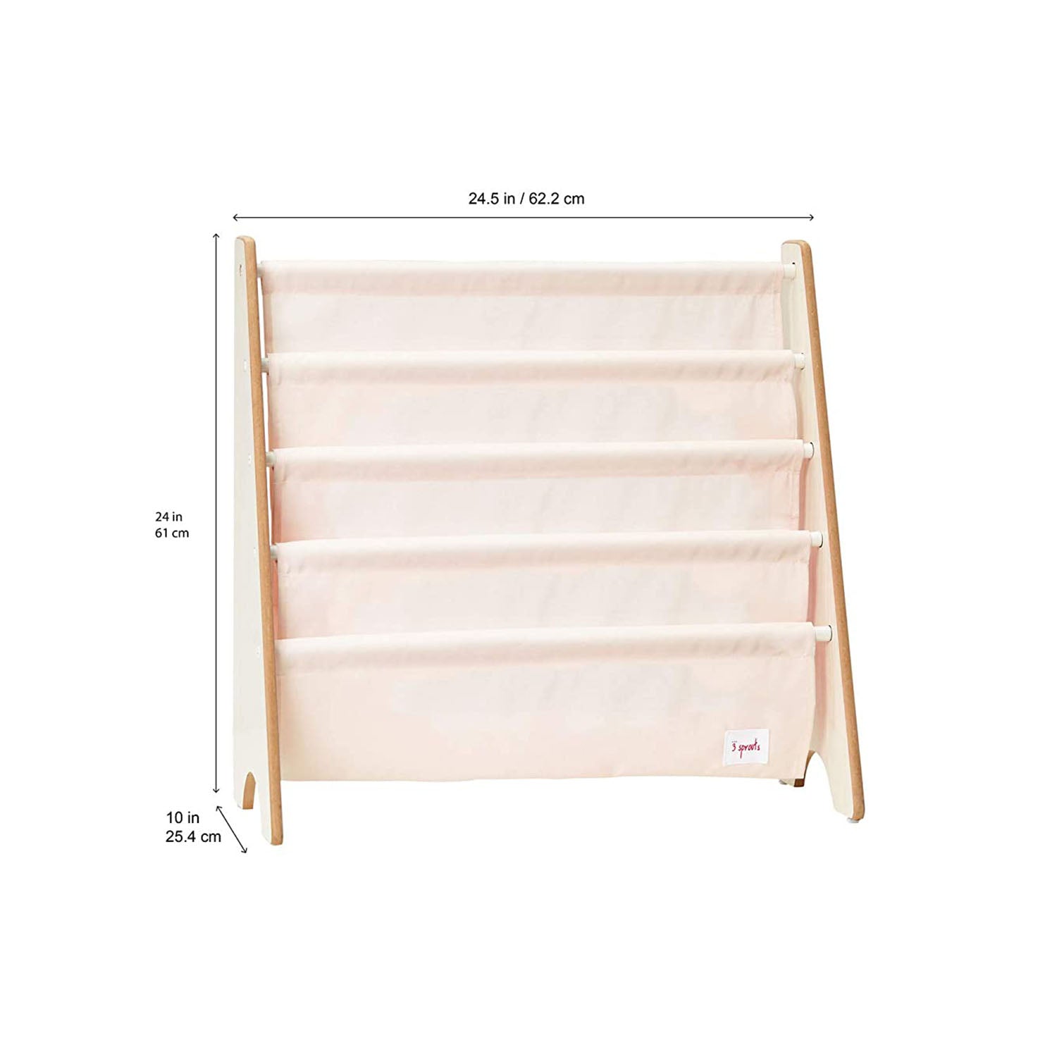 3 Sprouts Kids Foldable Cube Bins, Dragon/Unicorn & Bookcase Shelf Rack, Dragon - VMInnovations