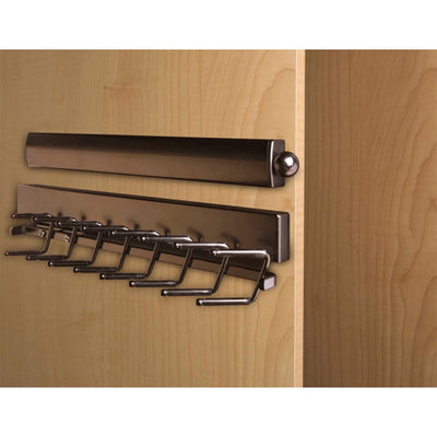 Rev-A-Shelf Sidelines CVLPOSL-14-BZ-1 14" Extendable Closet Valet Rod, Bronze