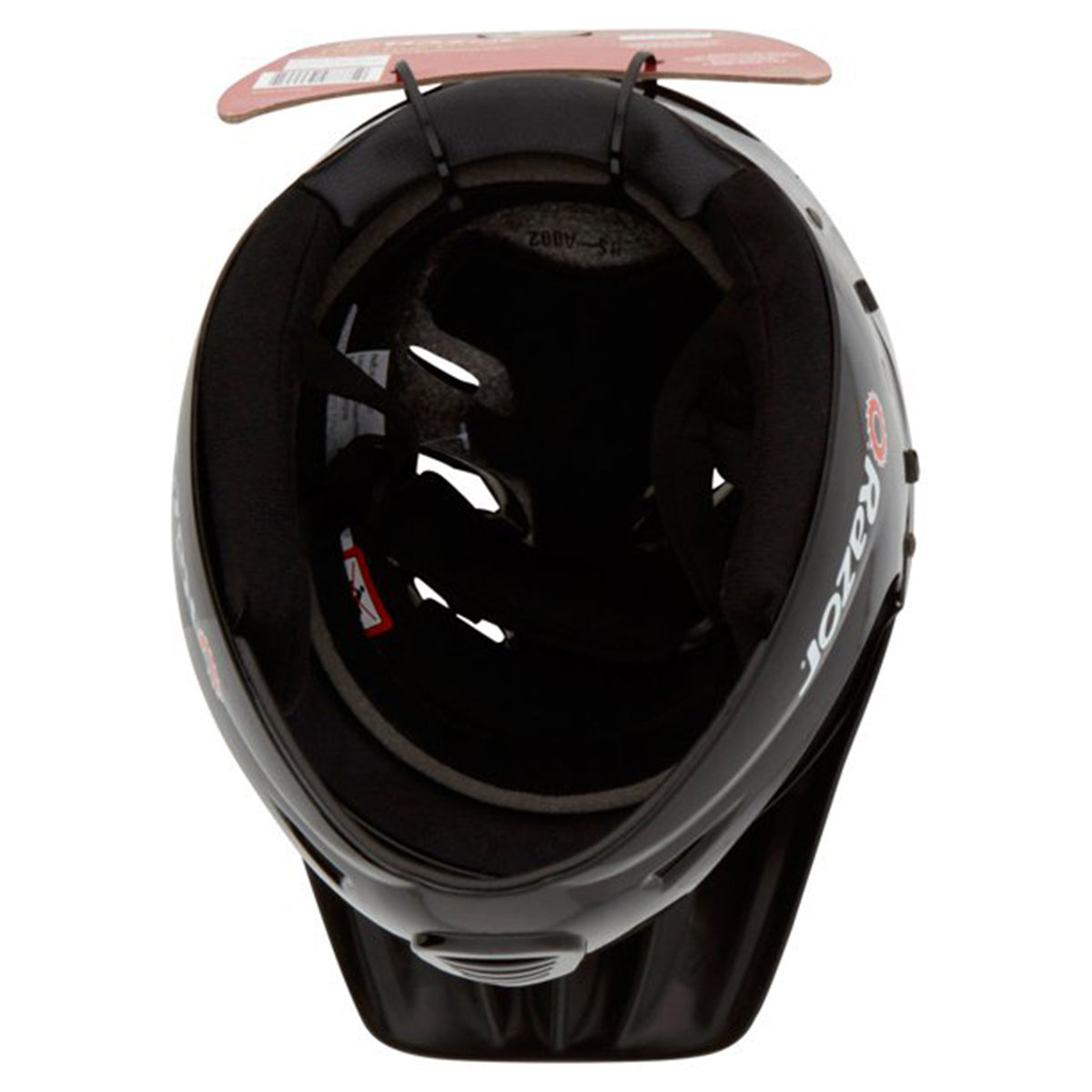 Razor Kids Youth Full Face Padded BMX Bike Bicycle Scooter Helmet, Glossy Black (For Parts)