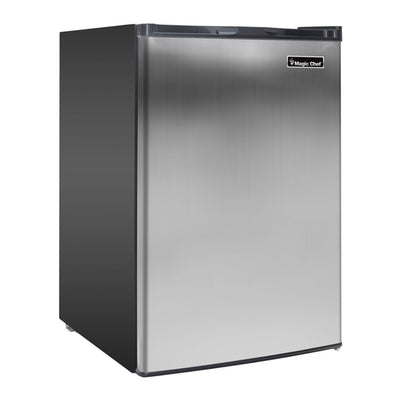 Magic Chef 3 Cubic Foot Deep Small Mini Upright Freezer, Stainless Steel (Used) - VMInnovations