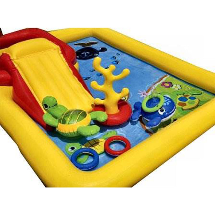 Intex 57454EP-DD Ocean Island Play Center Inflatable Wading Pool with Games