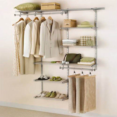 Rubbermaid Configurations Closet Organizer 3'-6' Kit - Titanium (For Parts)