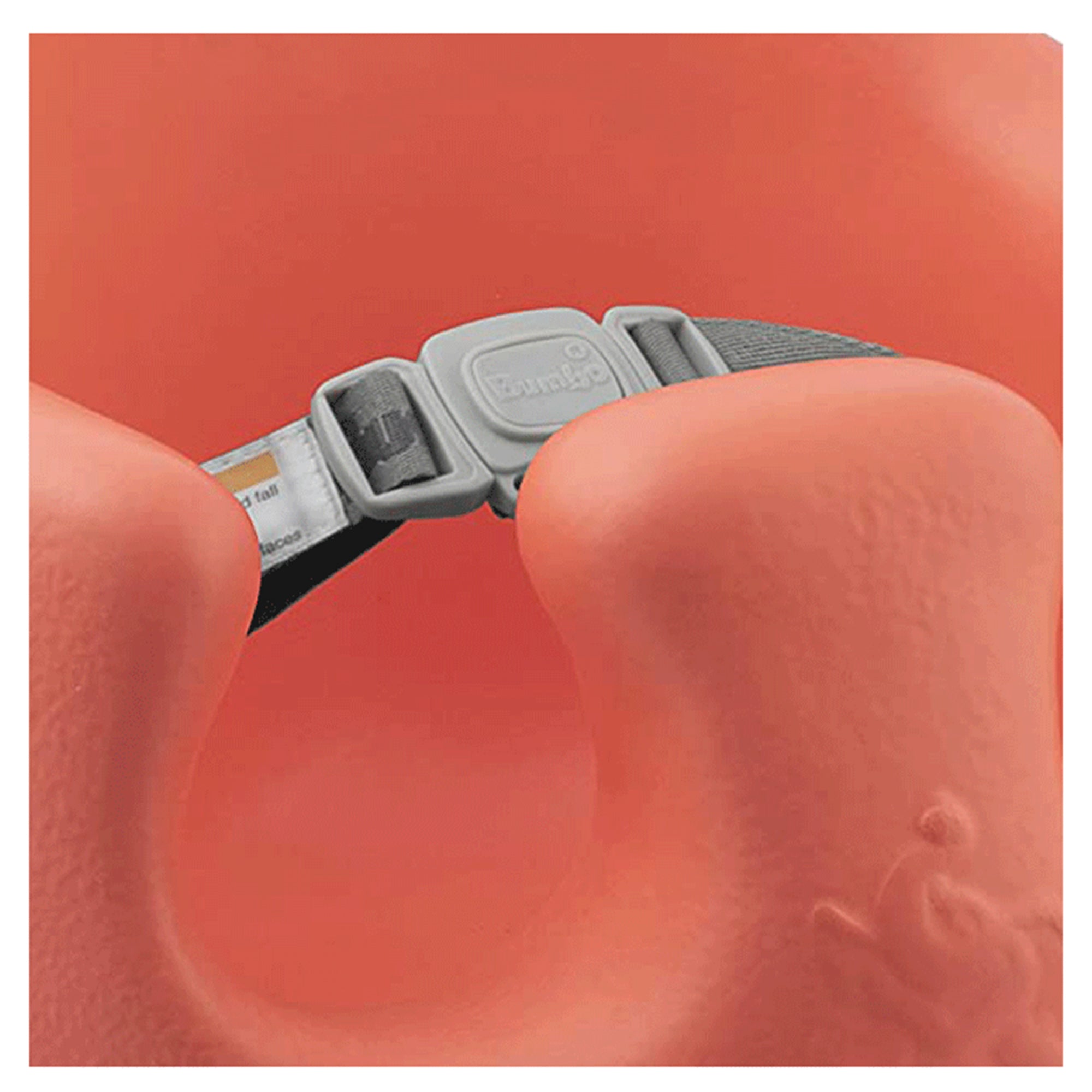Bumbo Baby Infant Soft Foam Wide Floor Seat w/ Adjustable Harness, Living Coral (Refurbished)