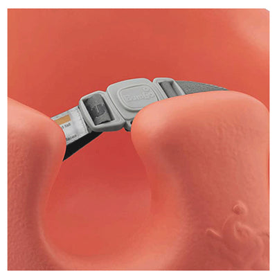 Bumbo Baby Infant Soft Foam Wide Floor Seat w/ Adjustable Harness, Living Coral (Refurbished)