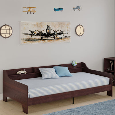 Rack Furniture Hamilton Twin Sized Loft Bed Frame with Storage Unit, Espresso