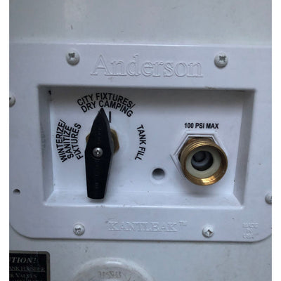 ABCO RV MANRV101-RF RV Water Service Panel with 4 Function Low Lead Valve (Used)
