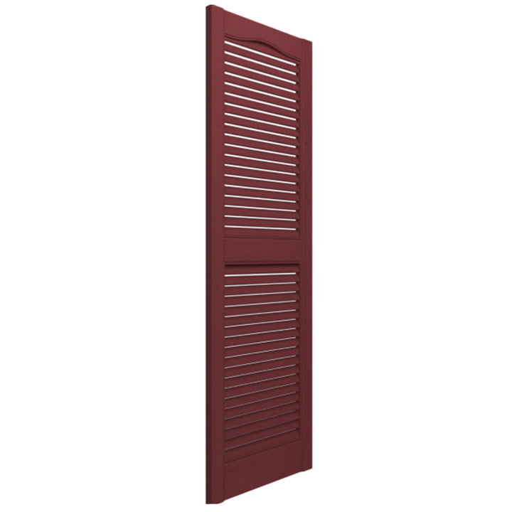 Plastic Development Group 14x63" Vinyl Louvered Shutters, Bordeaux (Open Box)