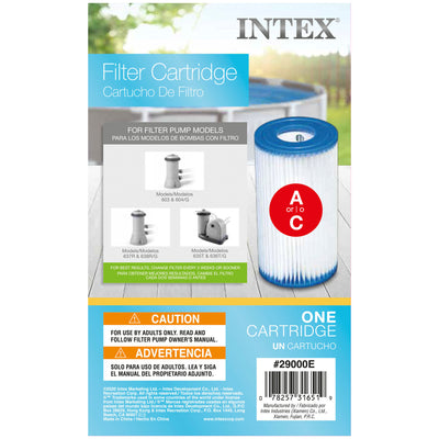 Intex 15' x 48" Easy Set Above Ground Swimming Pool Kit w/ 6 Replacement Filters