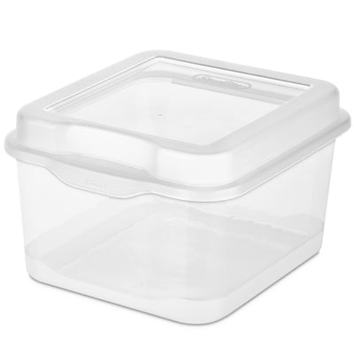 Sterilite Plastic FlipTop Latching Storage Box Container Clear (60 Pack)