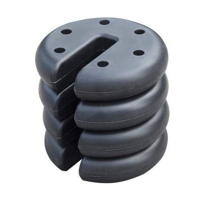 Z-Shade Durable Plastic Circular 5 Pound Canopy Tent Leg Weight Plates, Set of 4