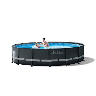 Intex 16ft x 48in Ultra XTR Round Frame Swimming Pool, Pump, & Winterizing Kit - VMInnovations