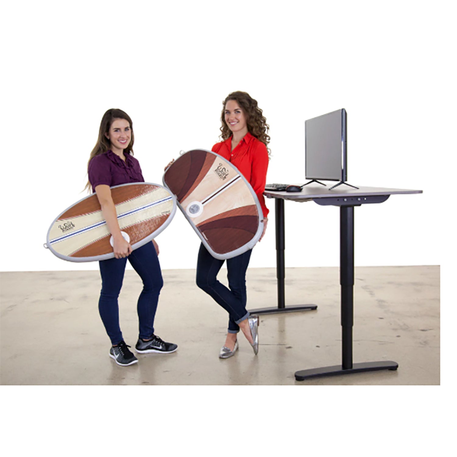 JumpSport Medium Wurf Board Anti-Fatigue Air Mat for Standing Desks, Santa Cruz - VMInnovations