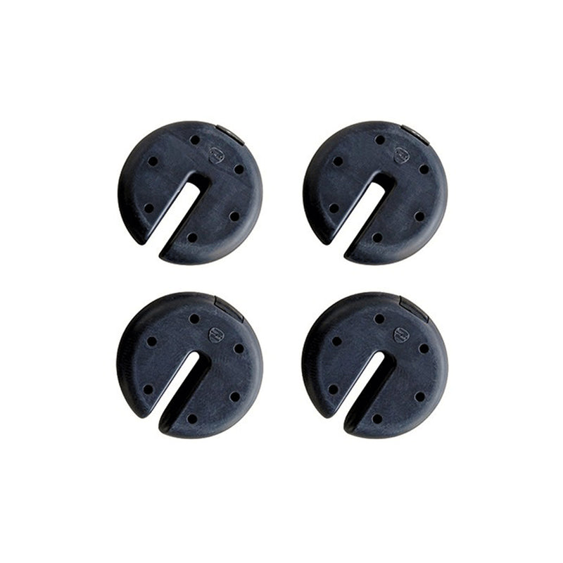 Z-Shade Durable Plastic Circular 5 Pound Canopy Tent Leg Weight Plates, Set of 4