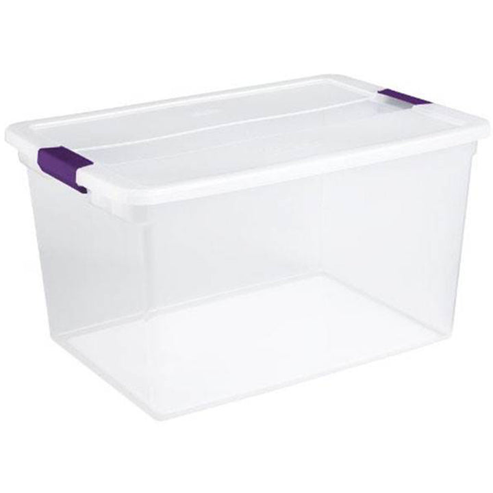 Sterilite 116 Quart Storage Totes, 4 Pack, and 66 Quart Storage Totes, 6 Pack