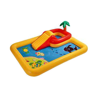 Intex 57454EP-DD Ocean Island Play Center Inflatable Wading Pool with Games