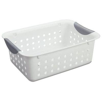 Sterilite 16228012 Small Ultra Plastic Storage Bin Organizer Basket (Open Box)