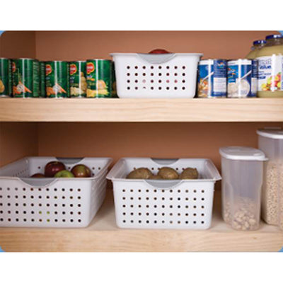 Sterilite Medium Ultra Plastic Storage Bin Organizer-White (Open Box) (54 Pack)