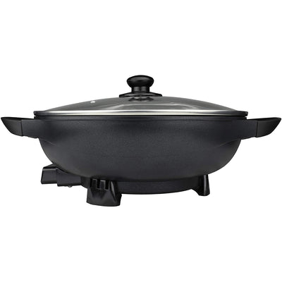 Brentwood Appliances 13 Inch Non Stick Flat Bottom Electric Wok Skillet (Used) - VMInnovations