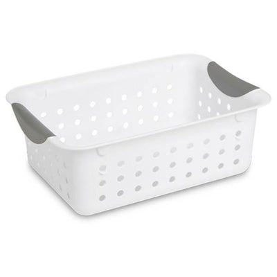 Sterilite 16228012 Small Ultra Plastic Storage Bin Organizer Basket (Open Box)