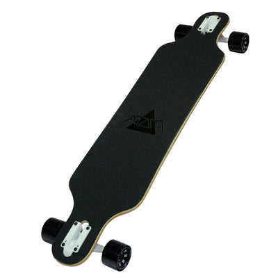 MBS Atom Drop Through 40-Inch Maple Longboard Cruiser, Blue Geo (Used)