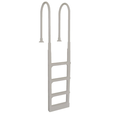 Main Access 54 Inch Adjustable In Pool Above Ground Pool Ladder, Taupe (Used)