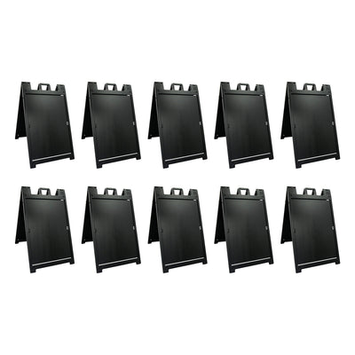 Plasticade Deluxe Signicade Portable Folding Double Sided Sign Stand (10 Pack)