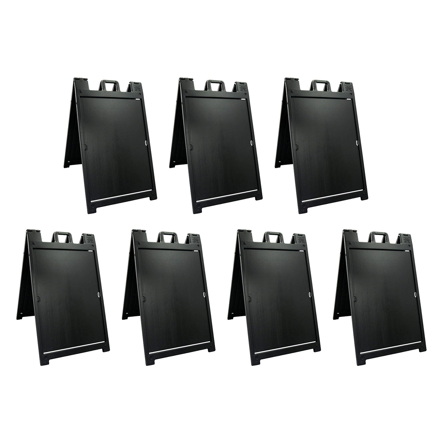 Plasticade Deluxe Signicade Portable Folding Double Sided Sign Stand (7 Pack) - VMInnovations