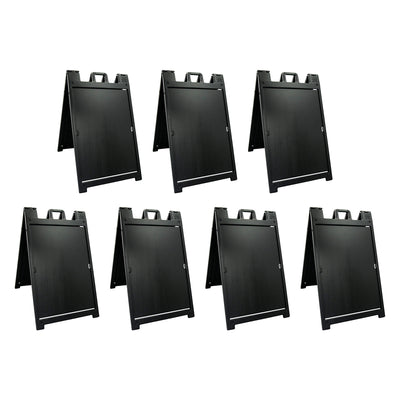 Plasticade Deluxe Signicade Portable Folding Double Sided Sign Stand (7 Pack) - VMInnovations