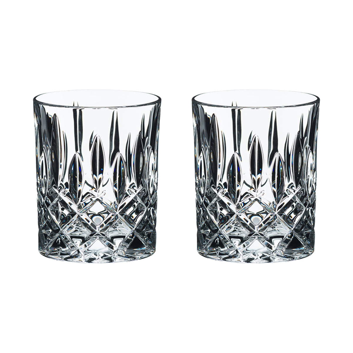 Riedel Crystal Whiskey Tumbler Glass and Scotch & Bourbon Glass Set (4 Pack)