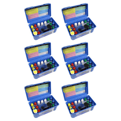 Taylor K2006 2000 Swimming Pool Chlorine pH Alkaline Water Test Kit (6 Pack) - VMInnovations