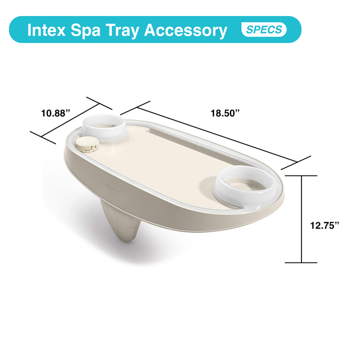 Intex PureSpa Plus Greystone Inflatable Hot Tub, 94x28", w/ Tablet & Phone Tray