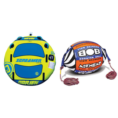 O'Brien Watersports 60 Inch Towable Tube | Tow Rope with Inflatable Booster Ball
