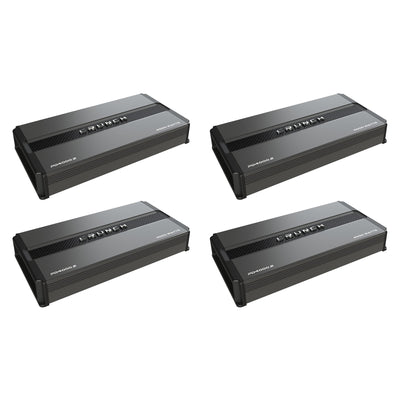 Crunch PD4000.2 Power Drive 4000W 2 Channel Class AB Power Amplifier (4 Pack)