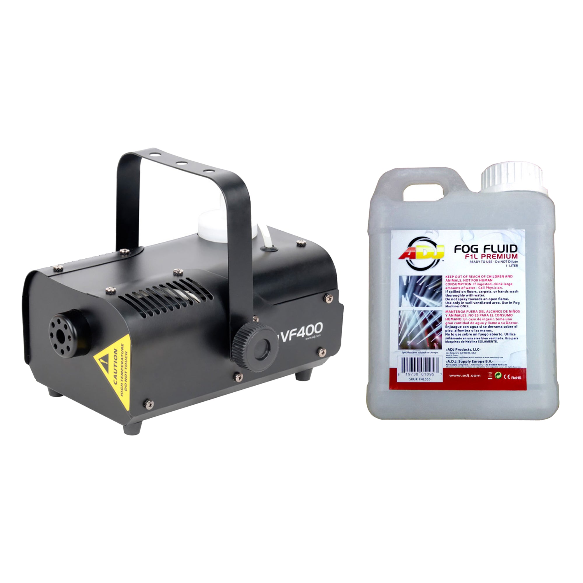 ADJ VF400 400 Watt Mobile Fog Machine with 5L Fluid Tank, Remote & 1L Fog Fluid