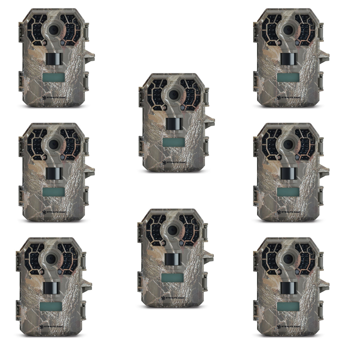 Stealth Cam 10 MP HD Video Infrared No Glow Hunting Game Trail Camera (8 Pack)