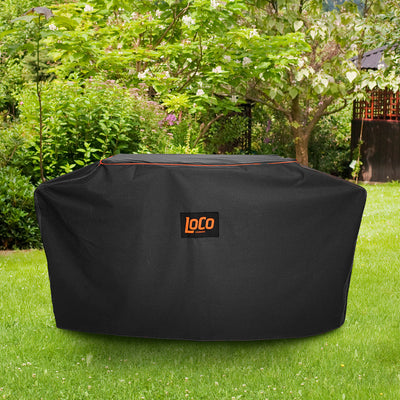 Loco 36" Universal Grill Cover w/SmartTemp, Zipper, & Cart, Black (Open Box) - VMInnovations