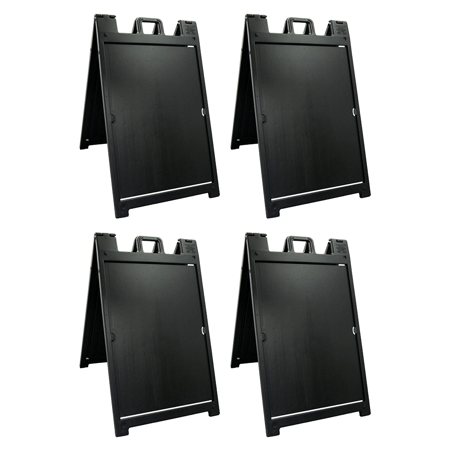 Plasticade Deluxe Signicade Portable Folding Double Sided Sign Stand (4 Pack)