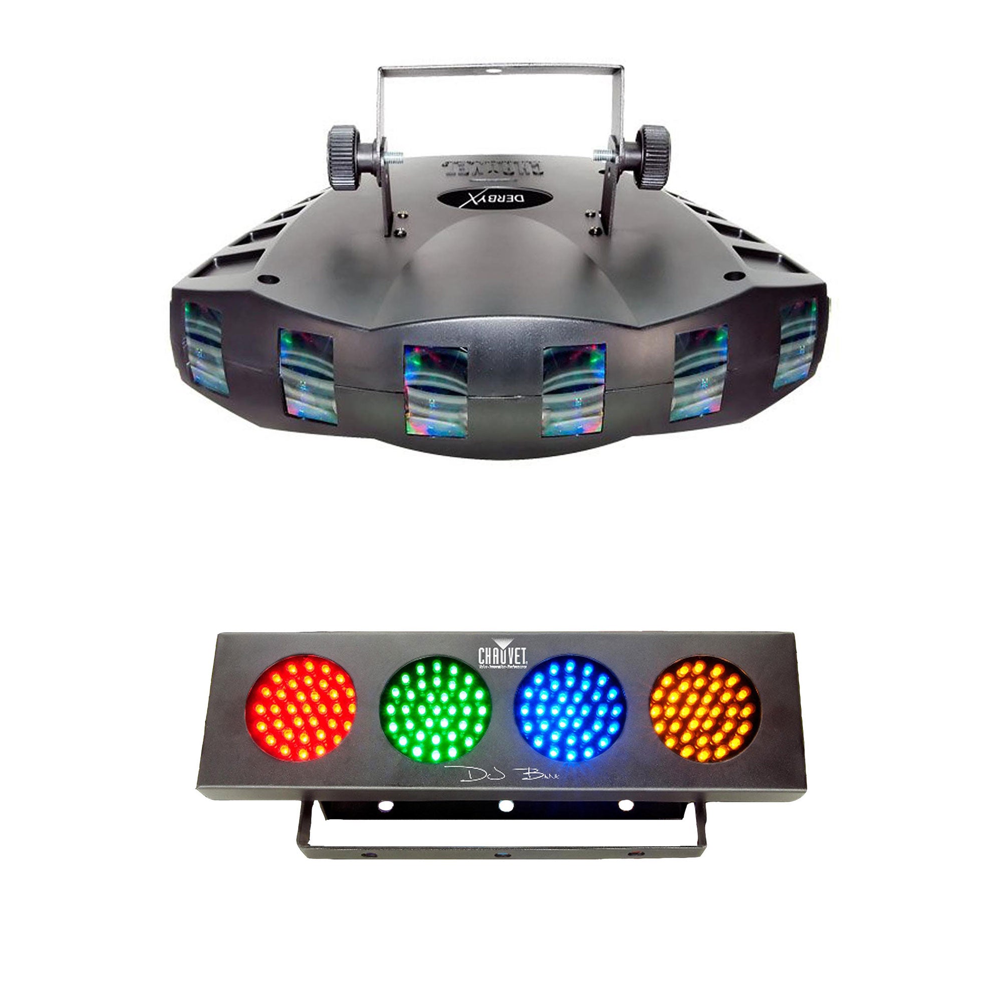 Chauvet DJ Derby X DMX-512 LED Strobe Lighting | Bank RGBA LED Wash Effect Light - VMInnovations