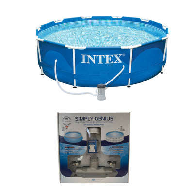Intex 10 x 2.5-Foot Pool Set with Filter Pump - AquaFinesse Pool Chlorinator - VMInnovations