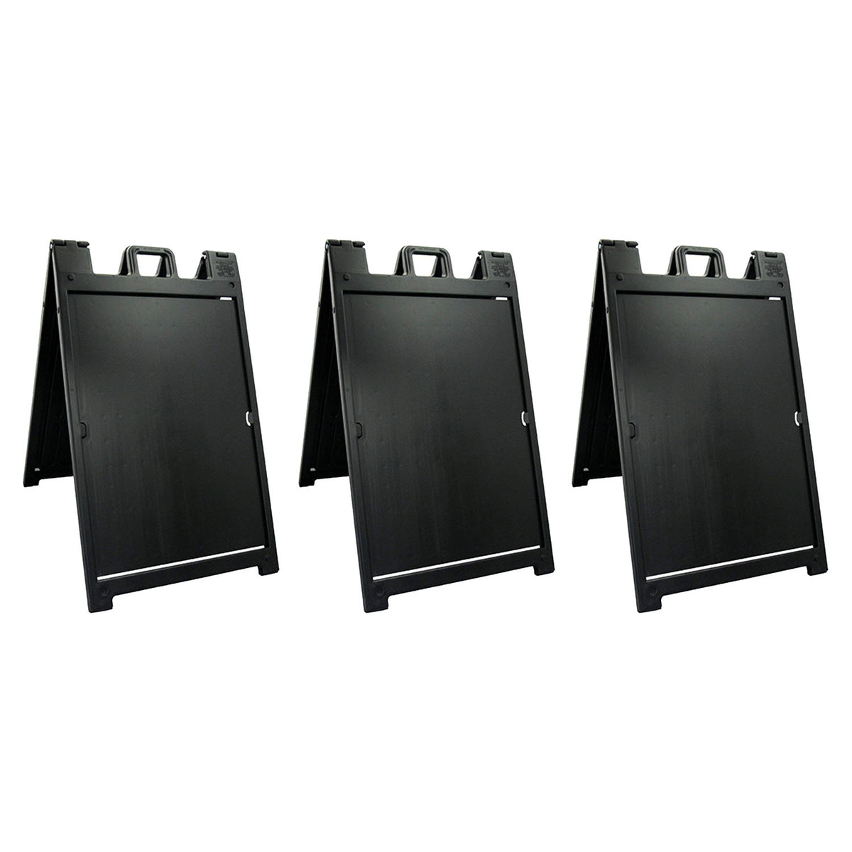 Plasticade Deluxe Signicade Portable Folding Double Sided Sign Stand (3 Pack)