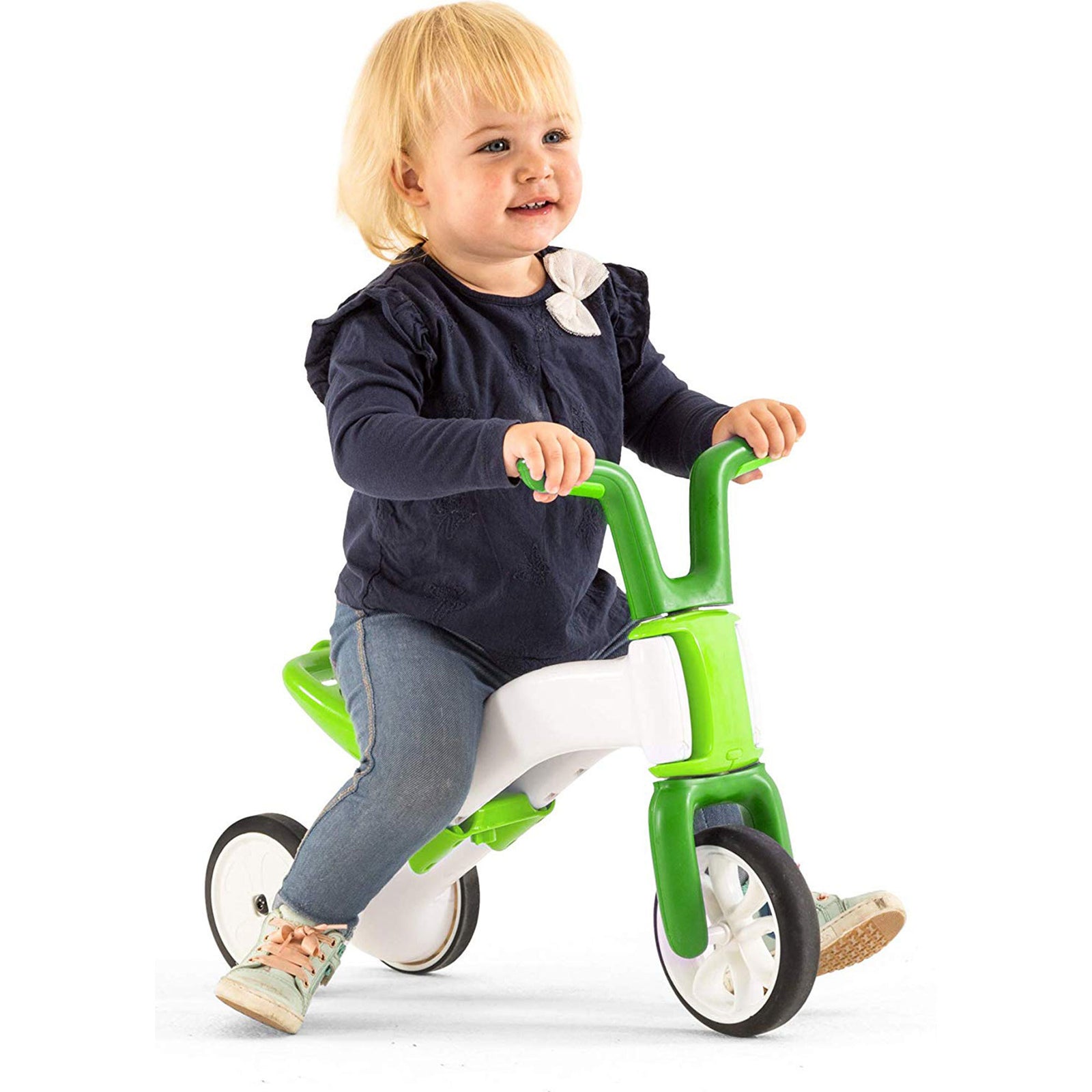 Chillafish Bunzi Childrens Gradual Balance 2 in 1 Tricycle Bike, Lime (Open Box) - VMInnovations